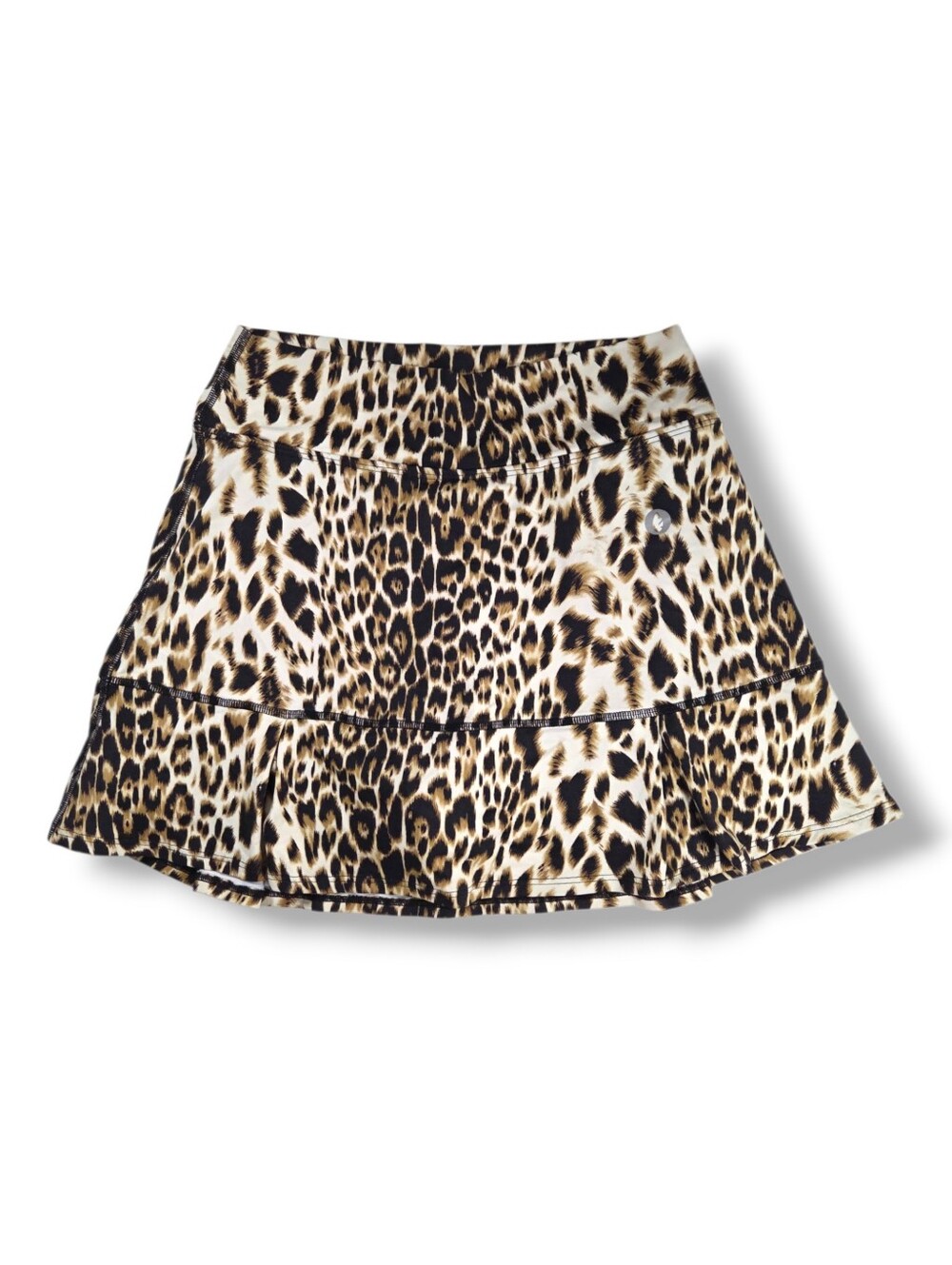 DONA JO Jojo Skirt Chettah Print Tennis Skort Pickleball Golf Sz 1
